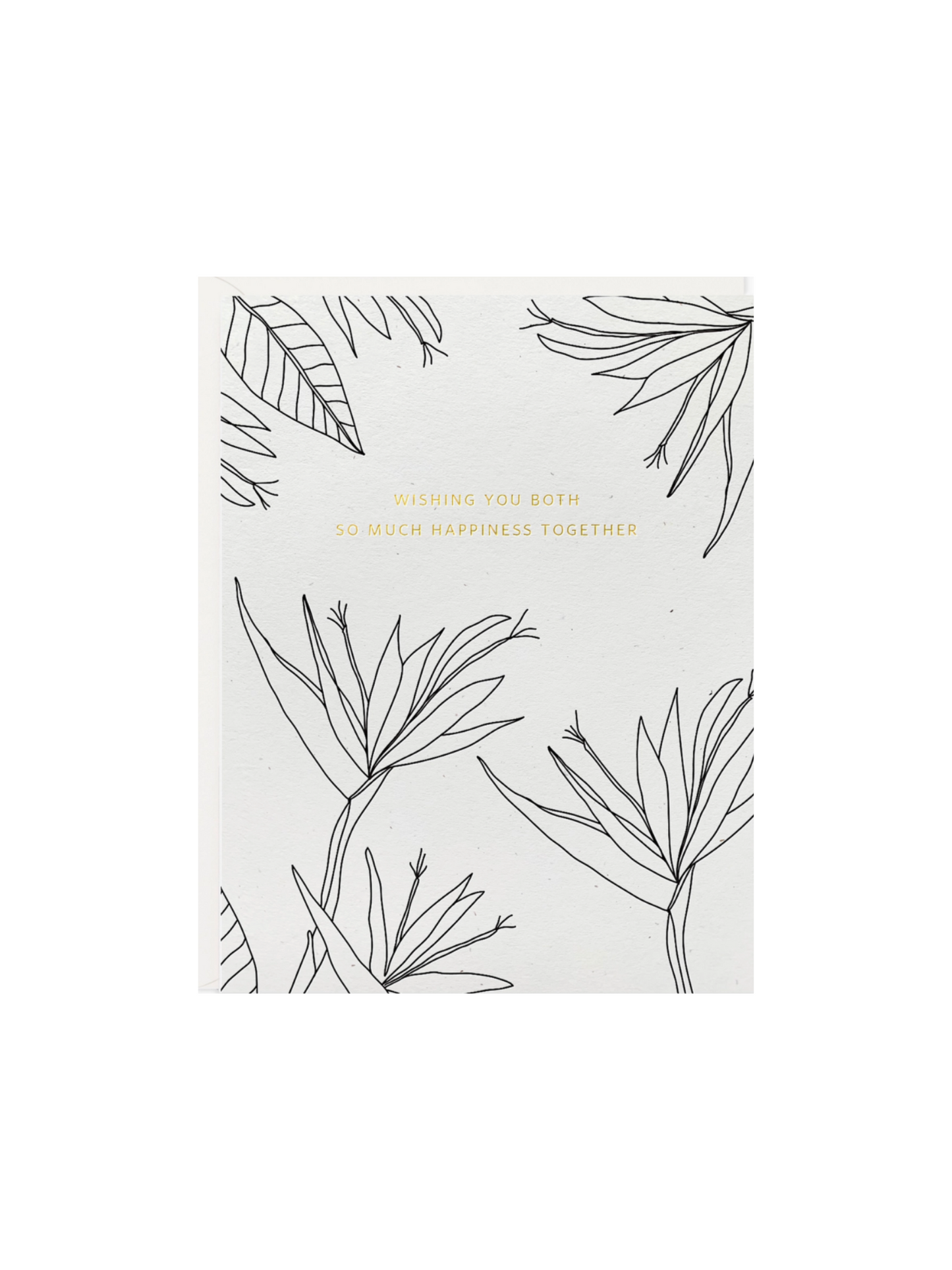 Happiness Wedding Botanical Card