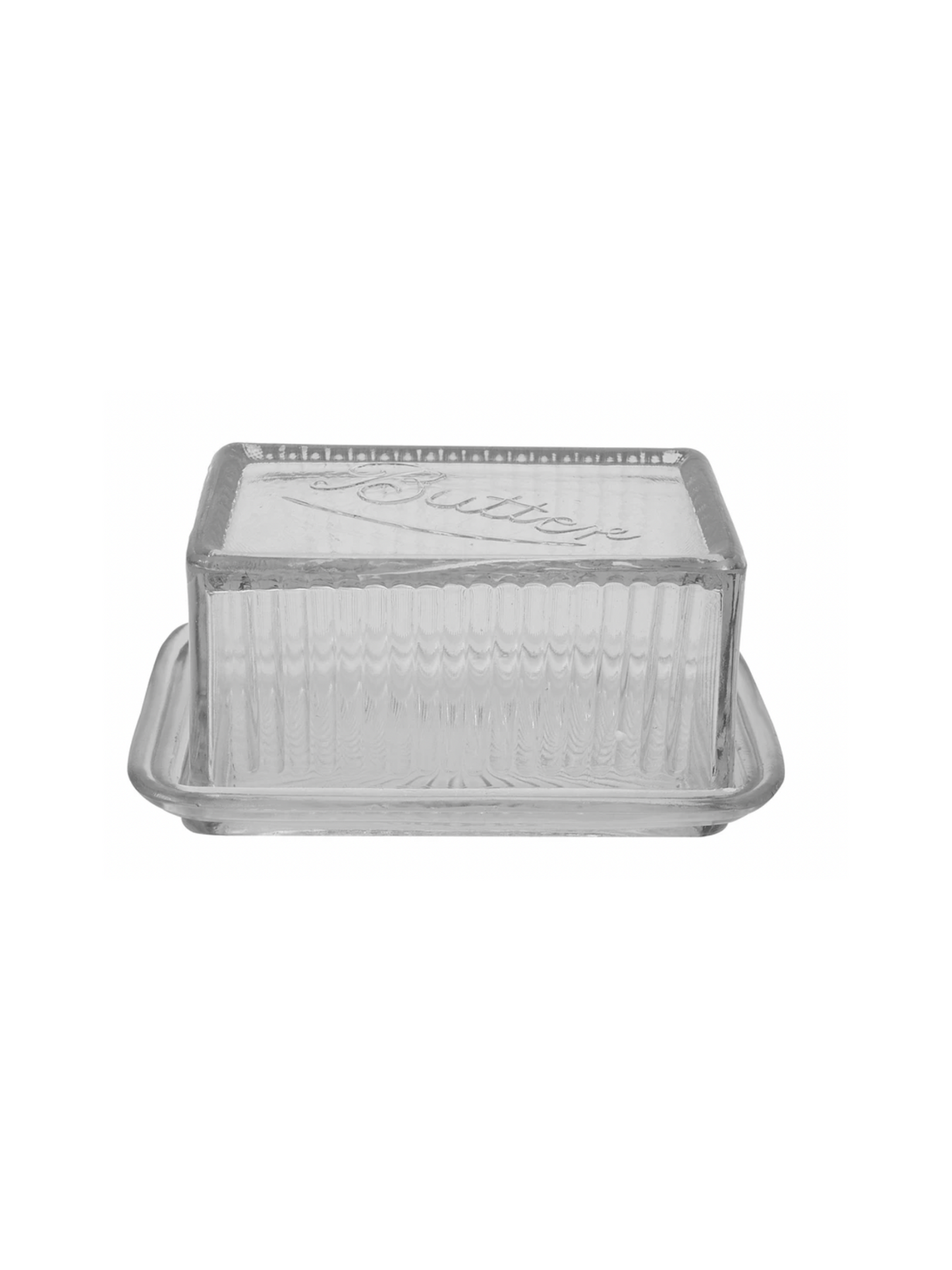 Pressed Glass Butter Dish (PICK UP ONLY)