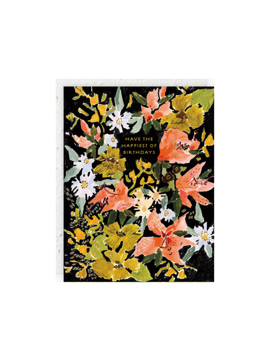 Vintage Floral - Birthday Card