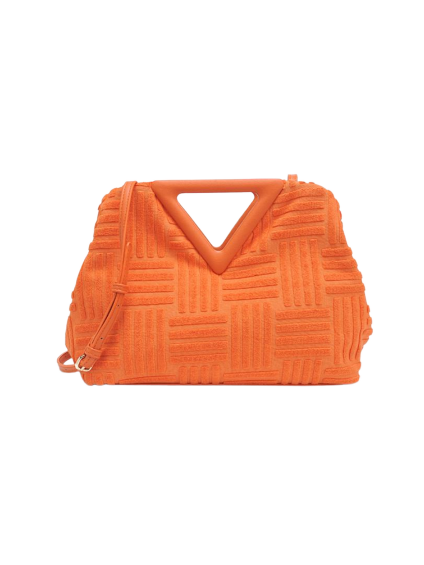 Hayley Geometric Clutch - Orange