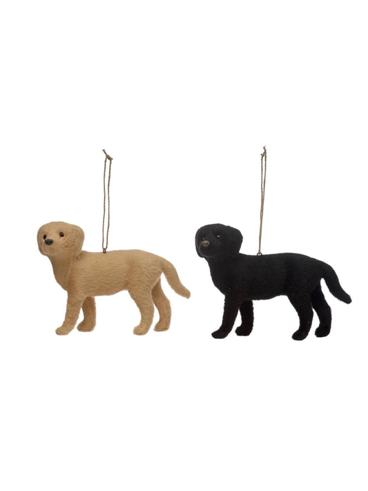 Faux Fur Labrador Ornament