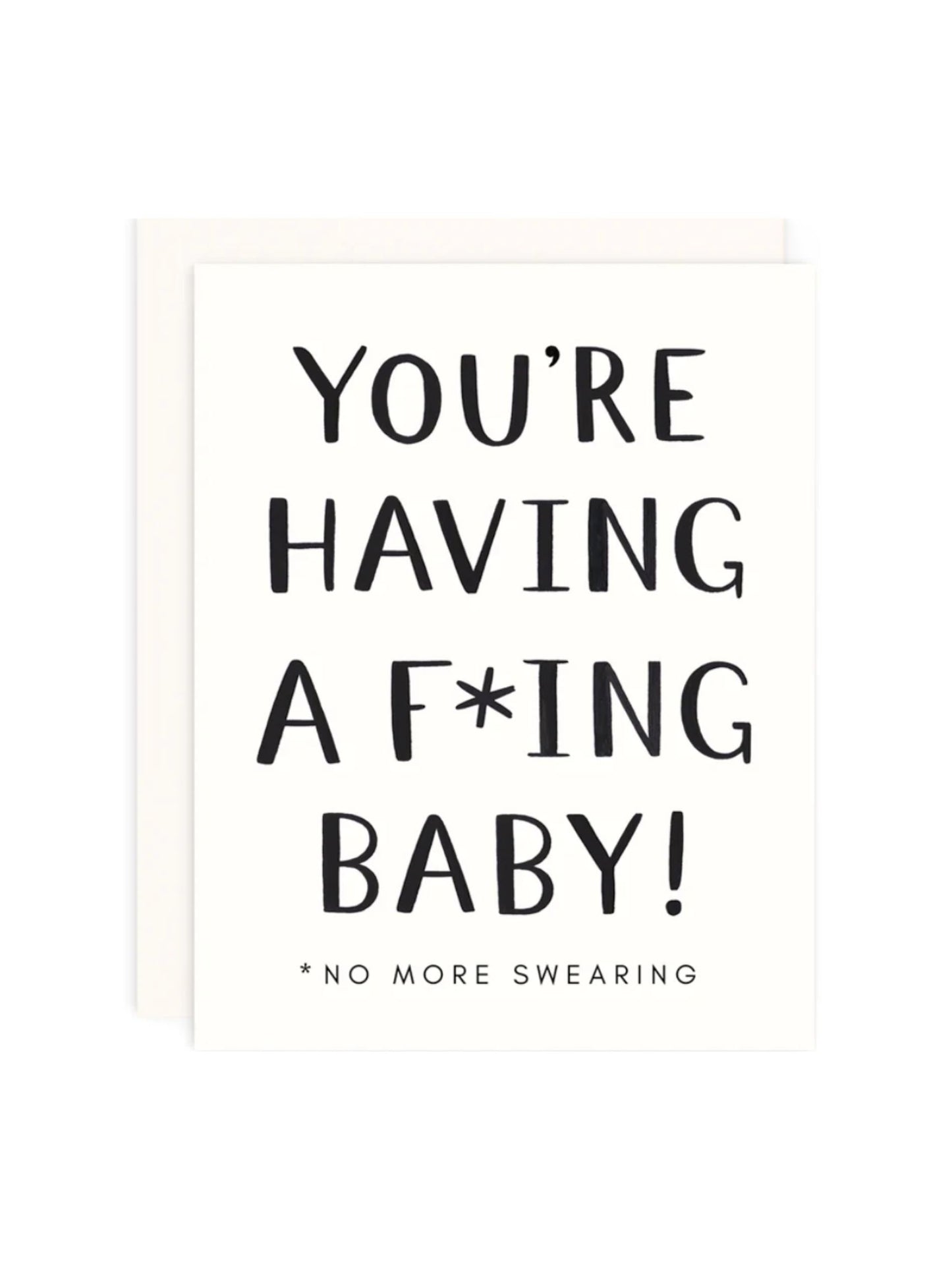 No More Swearing Card