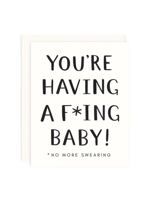 No More Swearing Card