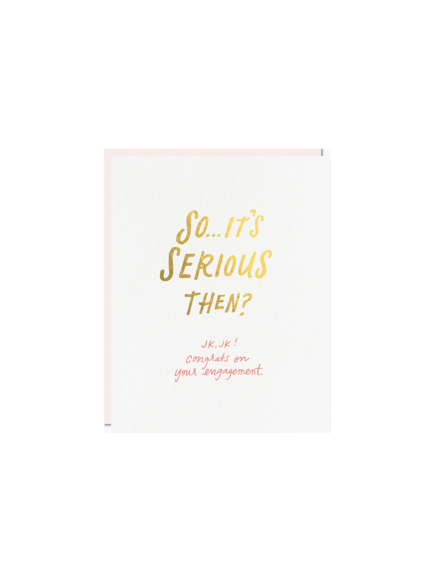 Serious Engagement Card