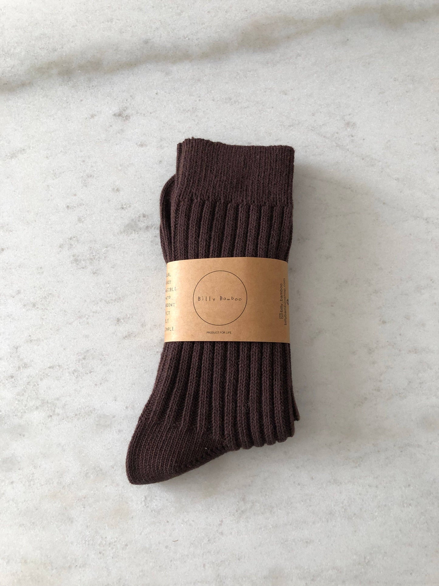 Ribbed Cotton High Socks - Neutral