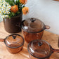 Vintage Amber Dish Set - Pick Up Only