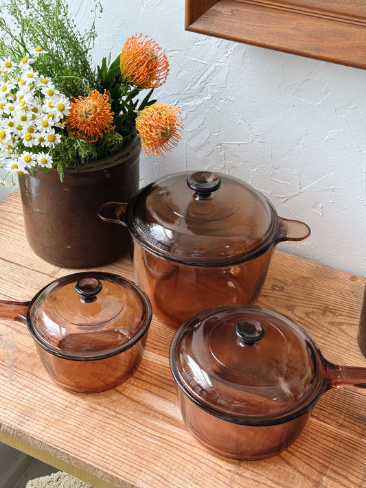 Vintage Amber Dish Set - Pick Up Only