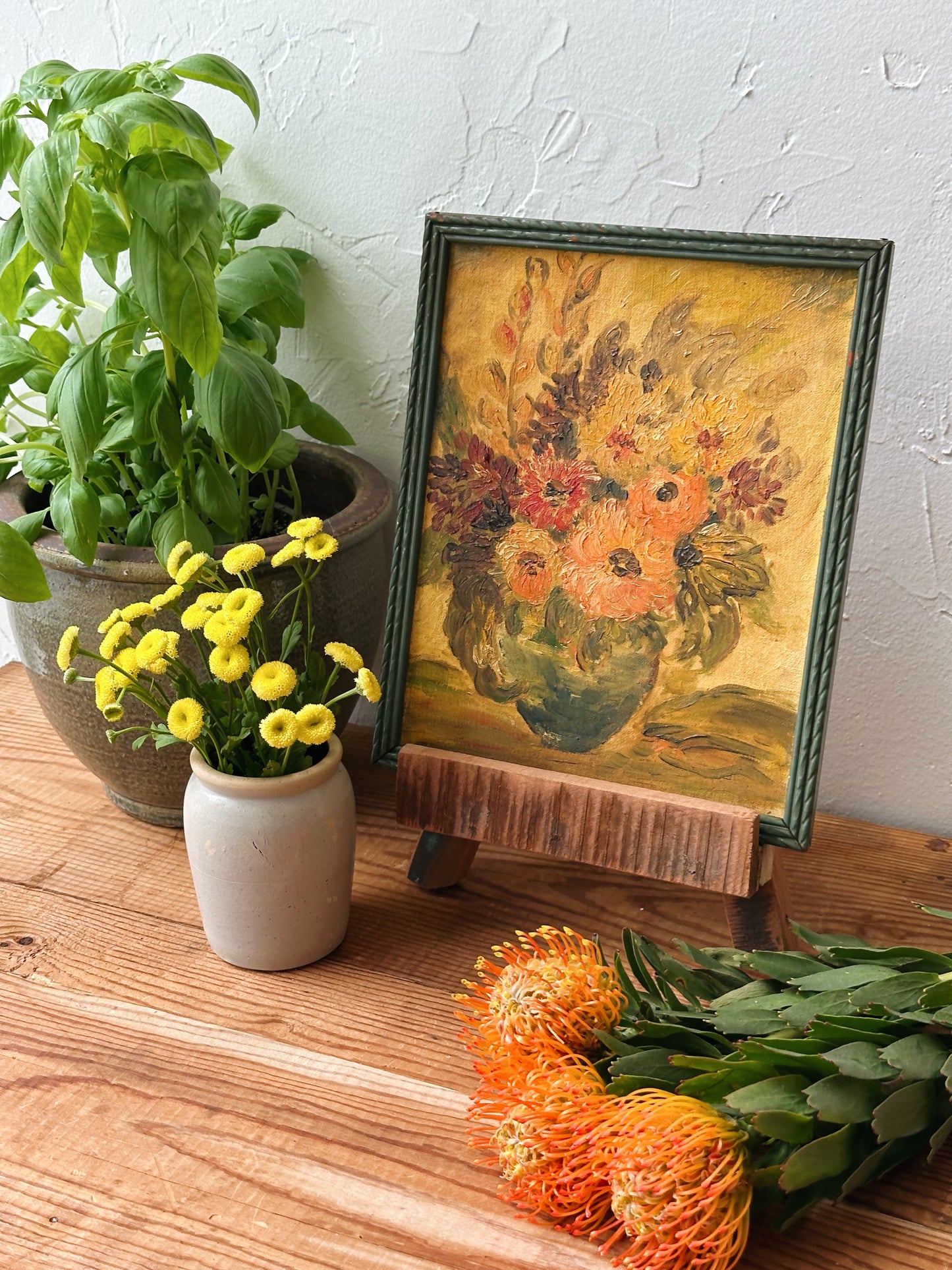 Vintage Floral Oil Painting - Pick up only