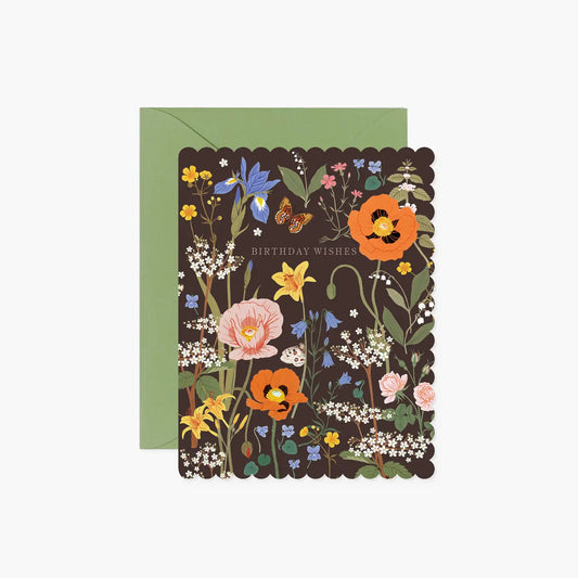Wild Flowers Field Birthday Card