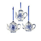 Porcelain Delft Blue Teapot Ornament