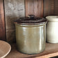 Vintage Green Crock with Lid - Pick Up Only