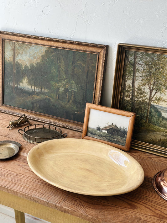Vintage Neutral Serving Platter - Pick Up Only