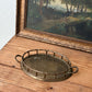 Vintage Brass Rimmed Tray