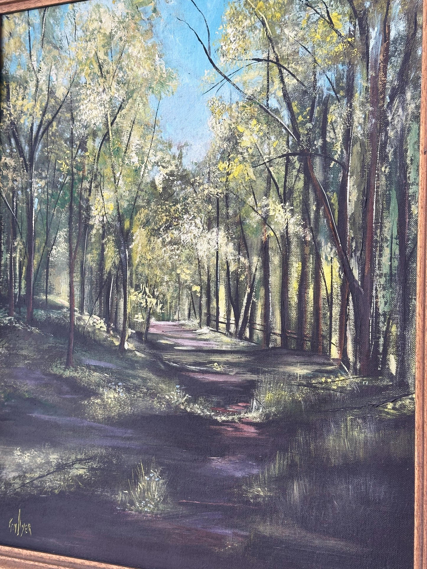 Vintage Trail Oil Painting - Pick Up Only