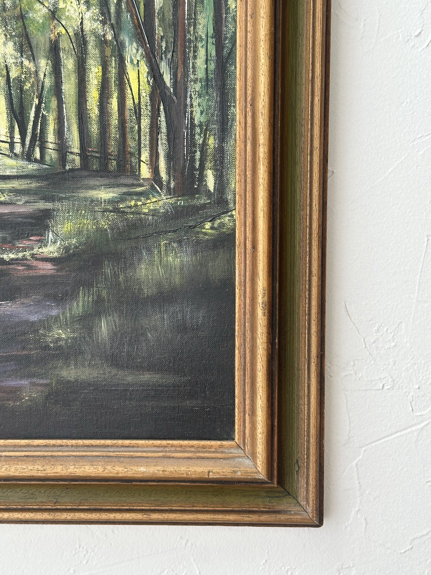 Vintage Trail Oil Painting - Pick Up Only