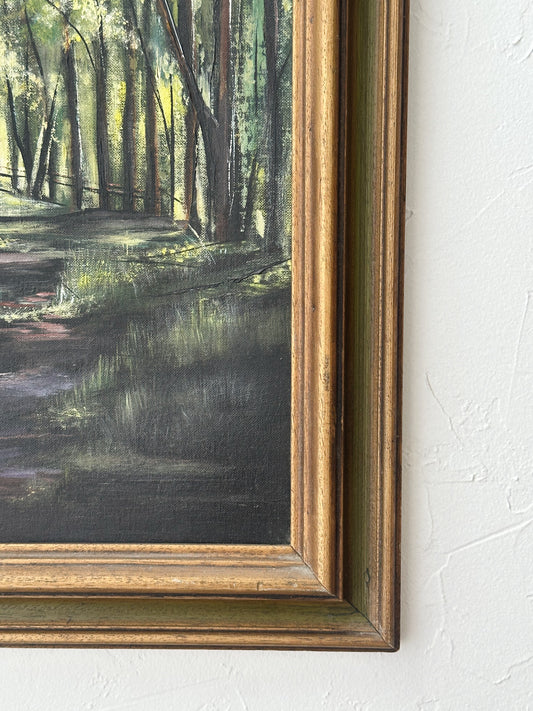 Vintage Trail Oil Painting - Pick Up Only