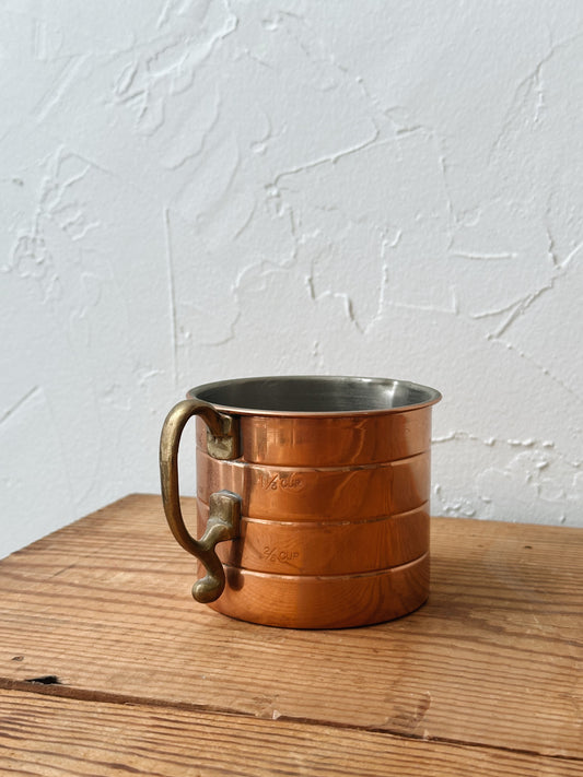 Vintage Copper Measuring Cup