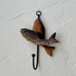 Vintage Wood Carved Fish Hook
