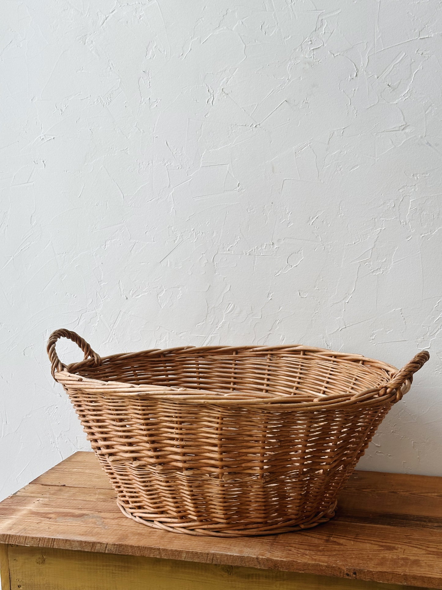 Vintage Large Wicker Basket with Handles - Pick up only