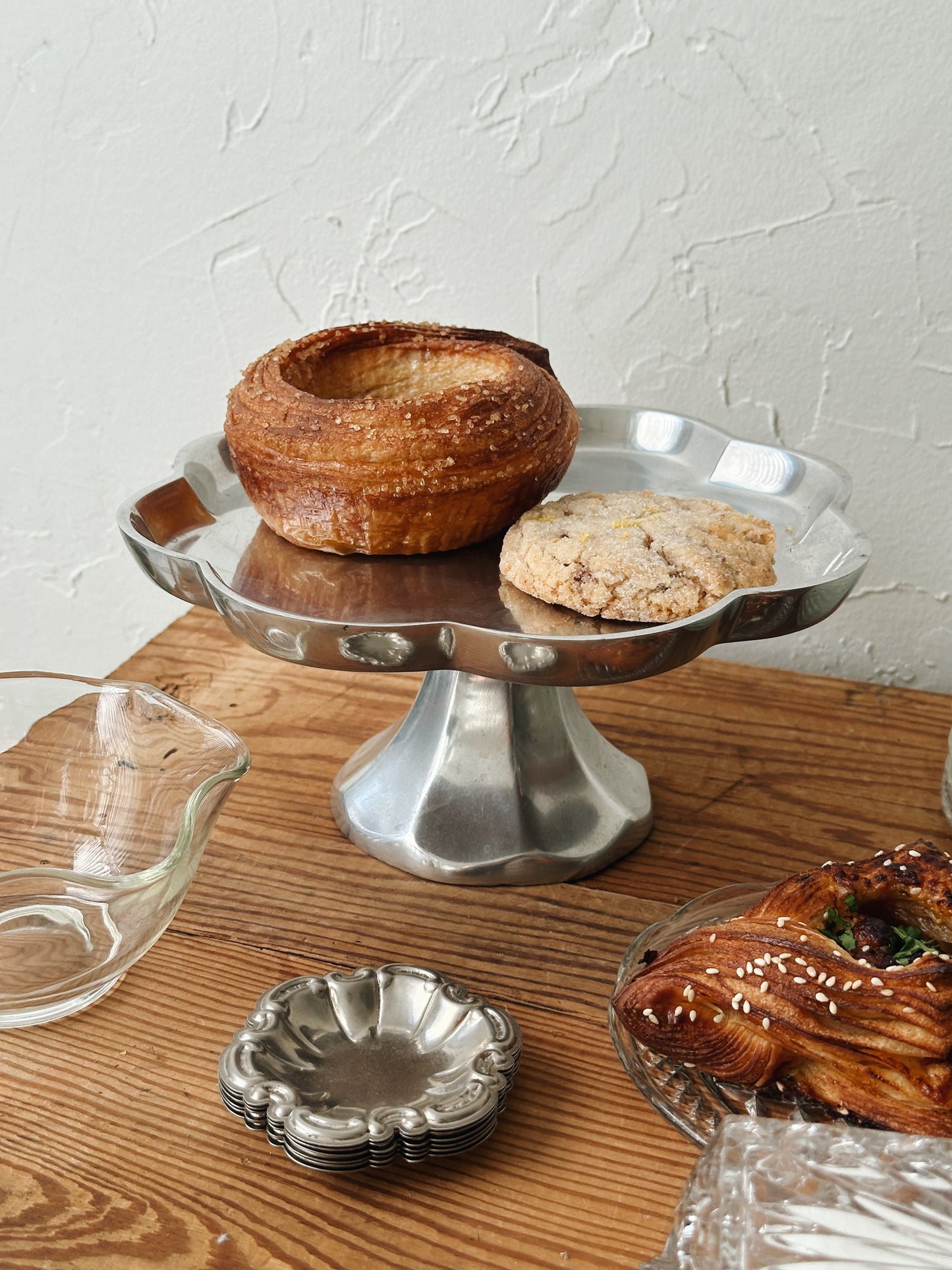 Vintage Set of 6 Silver Butter Dishes