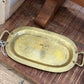 Vintage Imperial Russian Brass Tray - Short