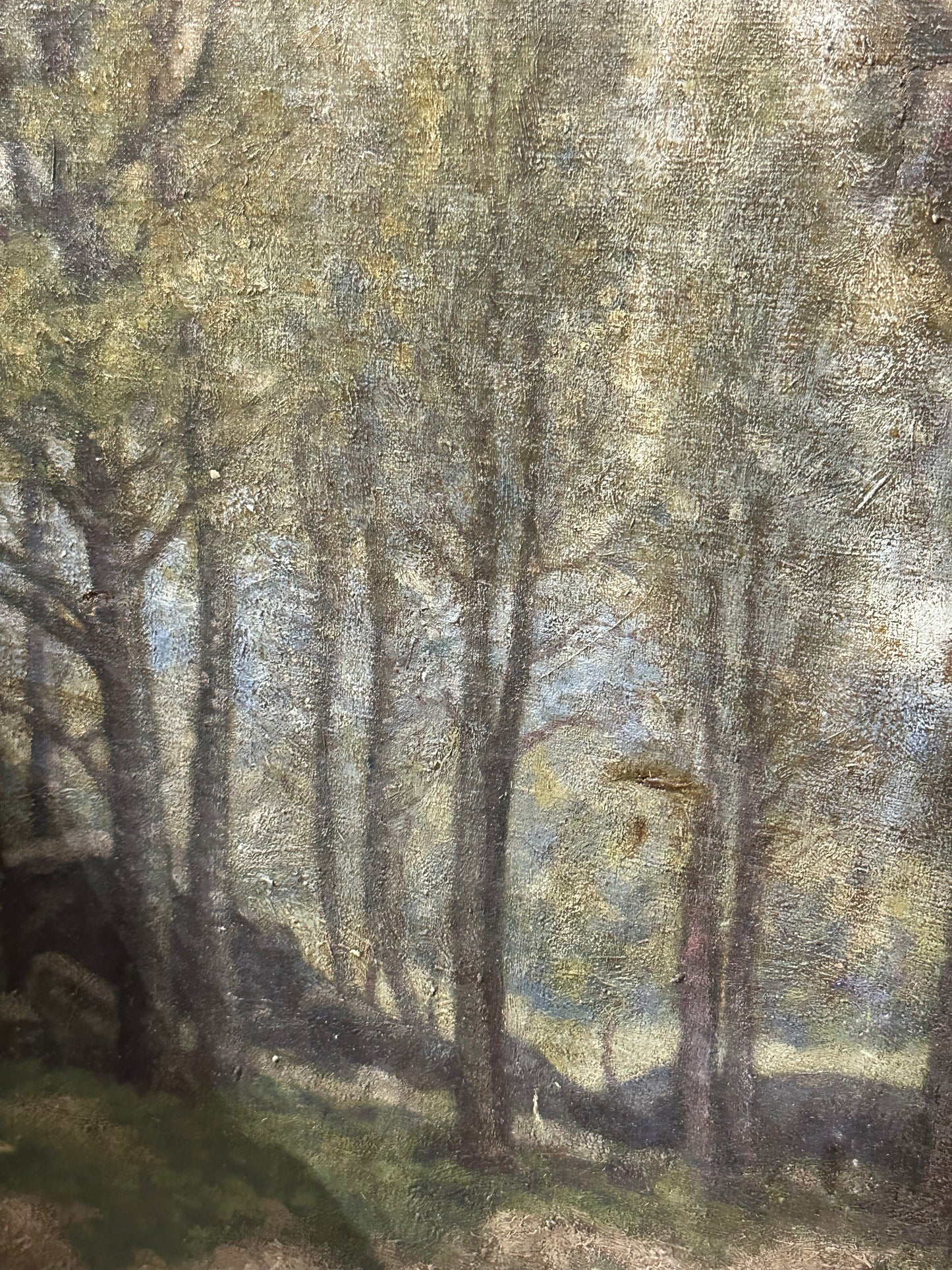 Vintage Woodland Landscape Painting - Pick Up Only