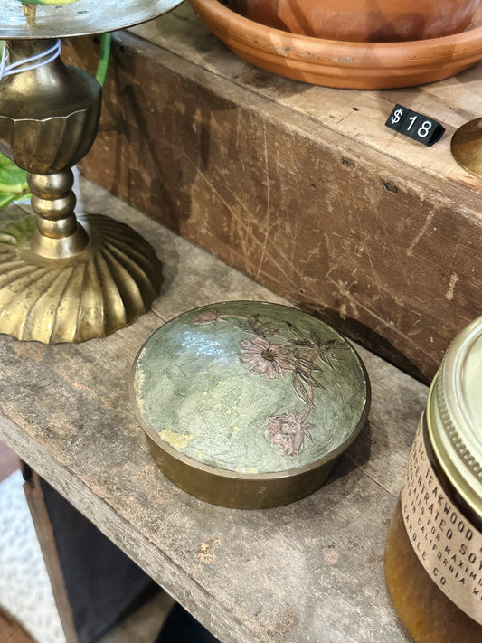 Vintage Brass Jewelry Box