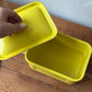 Vintage Yellow Container w/Lid