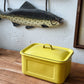 Vintage Yellow Container w/Lid