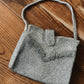 Vintage Gray Beaded Handbag