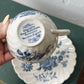 Vintage Blue Pattern Tea Cup w/ Saucer