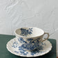 Vintage Blue Pattern Tea Cup w/ Saucer