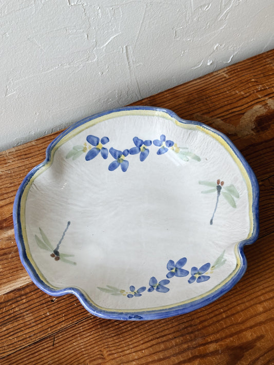 Vintage Ceramic Dragonfly Bowl