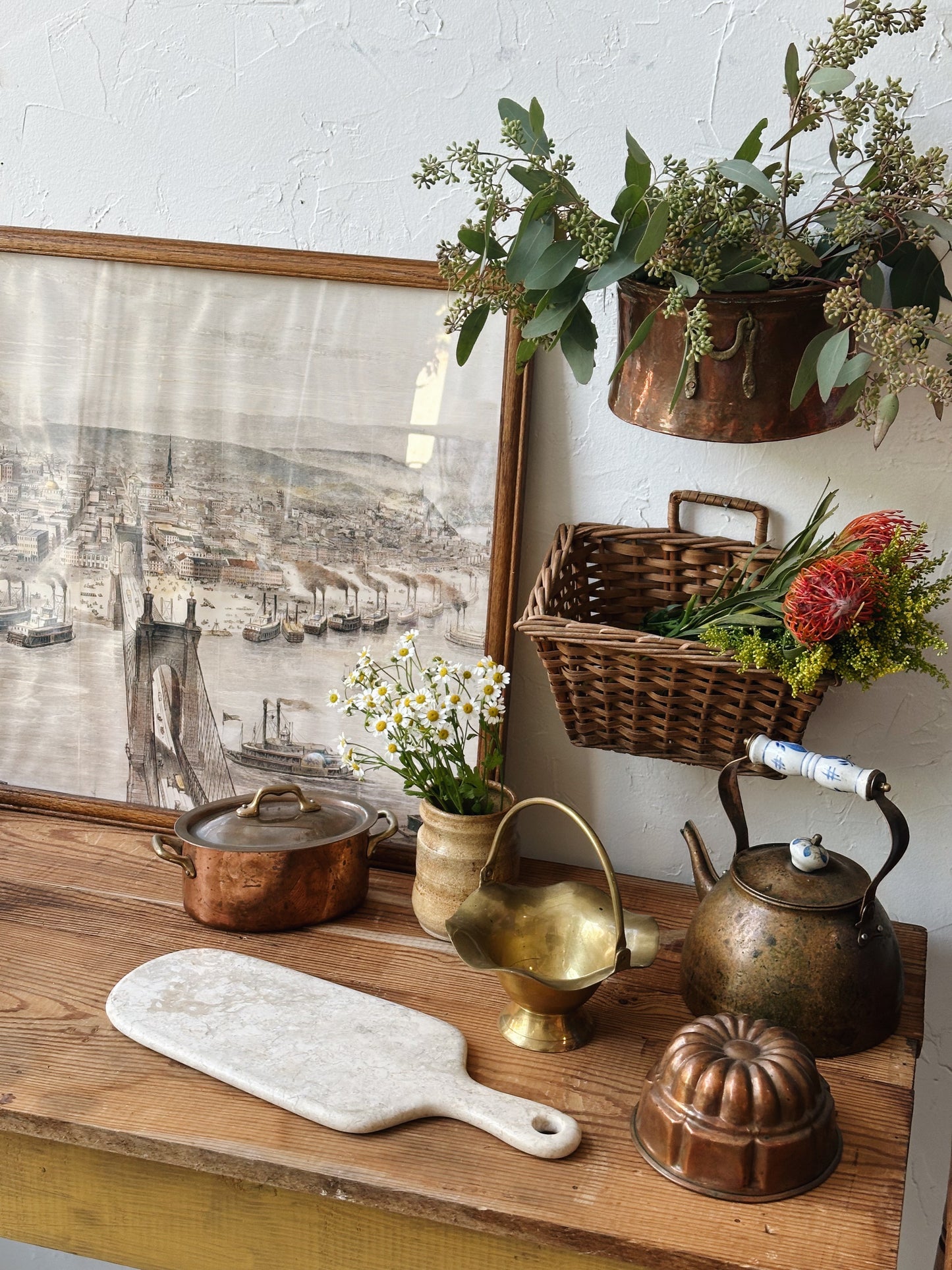 Vintage Mini Copper Baker