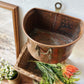 Vintage Copper Wall Hanging Basket