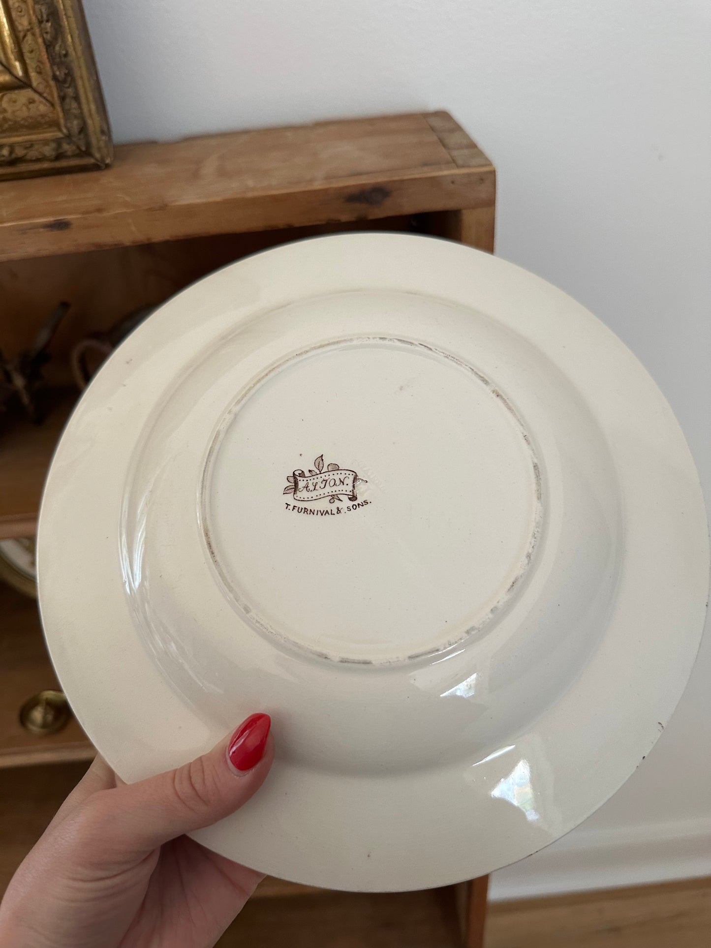 Vintage Floral Plate