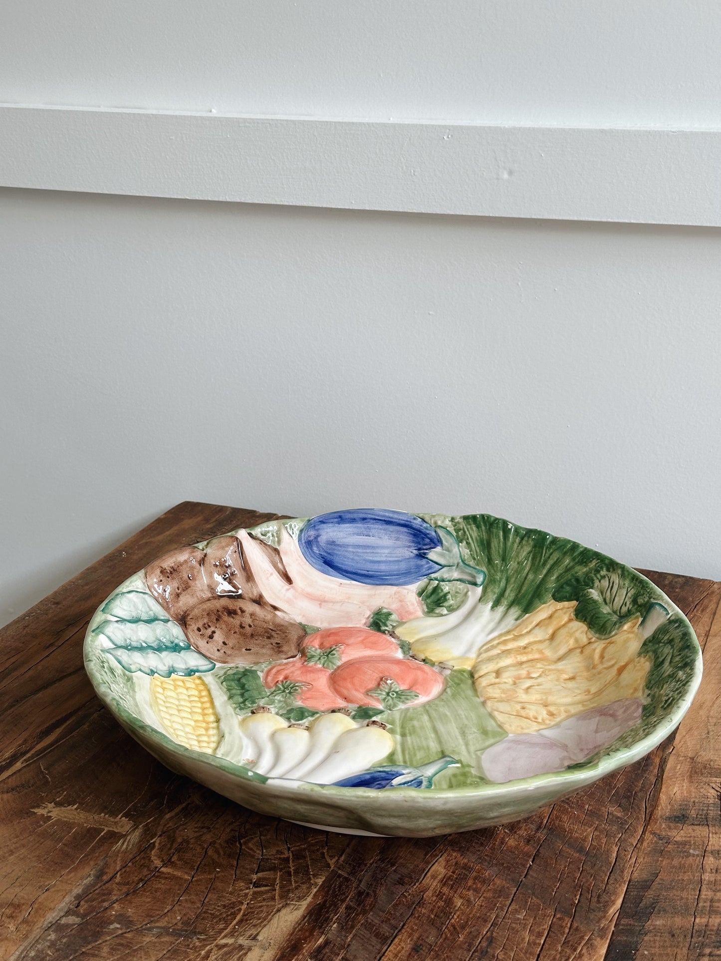 Vintage Fitz and Floyd Ceramic Serving Salad/Pasta Bowl - Pick Up Only