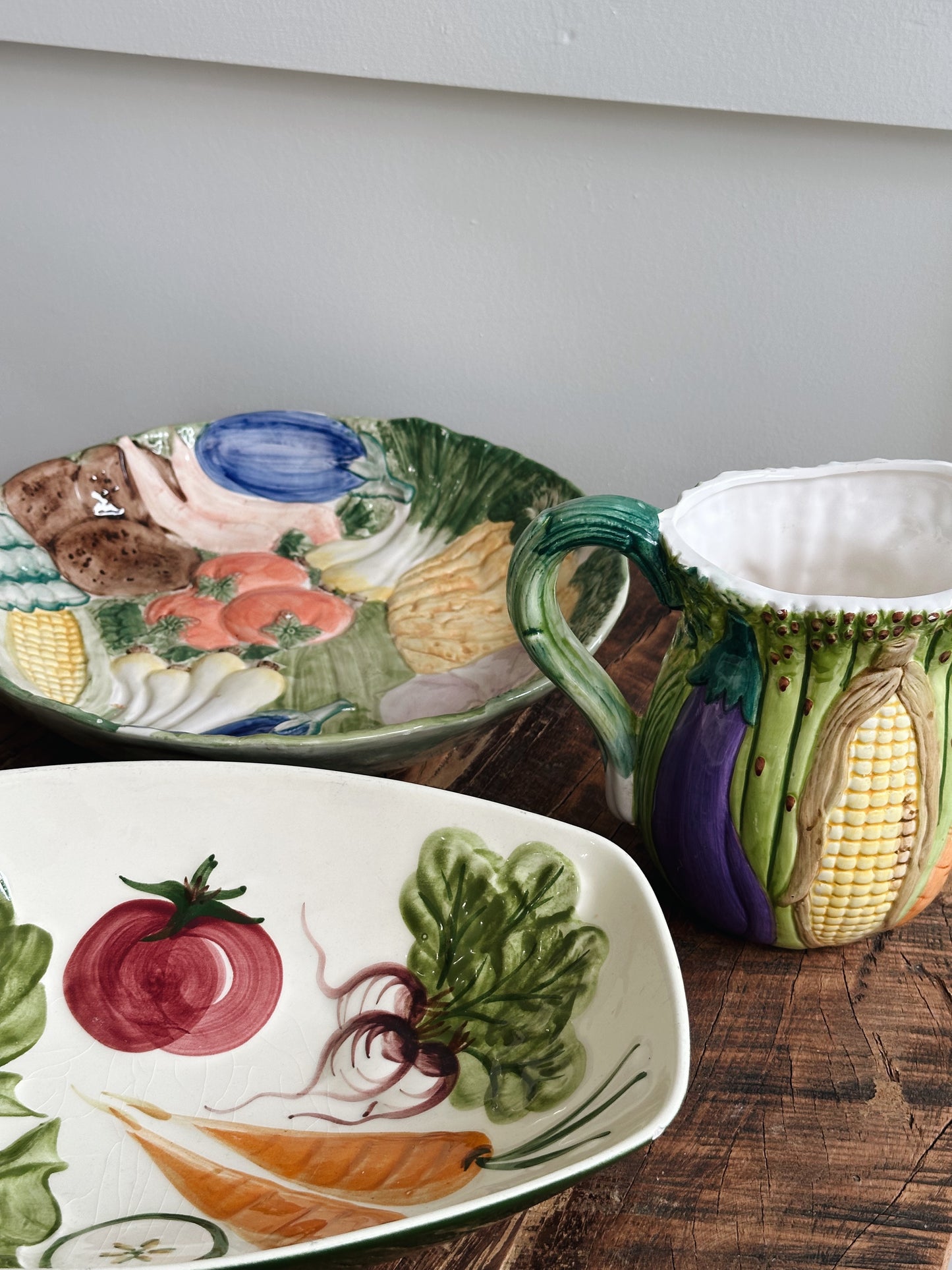 Vintage Fitz and Floyd Ceramic Serving Salad/Pasta Bowl - Pick Up Only
