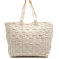 Freda Woven Checker Tote