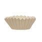 White Stoneware Fluted Bowl