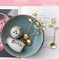 Stainless Steel and Brass Flower Spoons