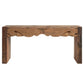 Hand-Carved Reclaimed Wood Console Table (PICK UP ONLY)