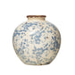 Terra-cotta Vase w/ Transferware Pattern (PICK UP ONLY)