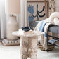Beige & Buff Marble Table w/ Interlocking Base (PICK UP ONLY)
