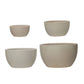 Stoneware Nesting Bowls, Set of 4
