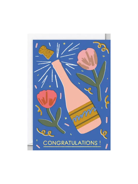 Champagne Congratulations Card