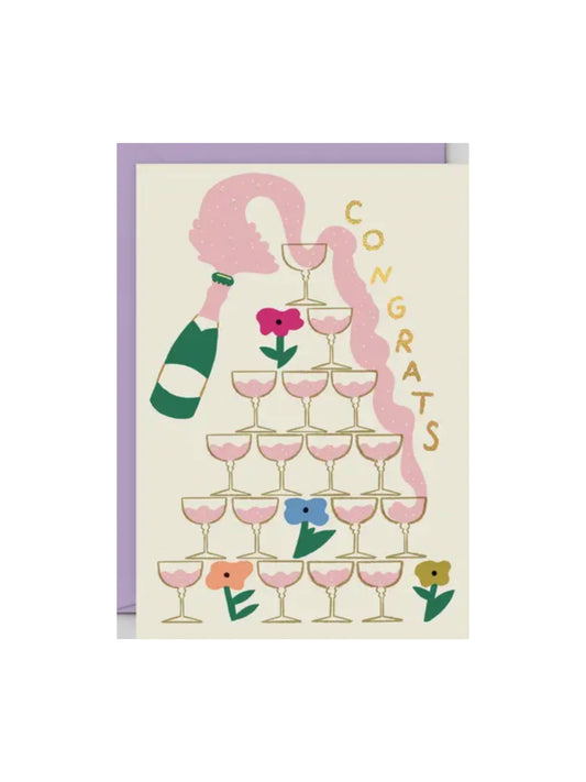 Congrats Champagne Card