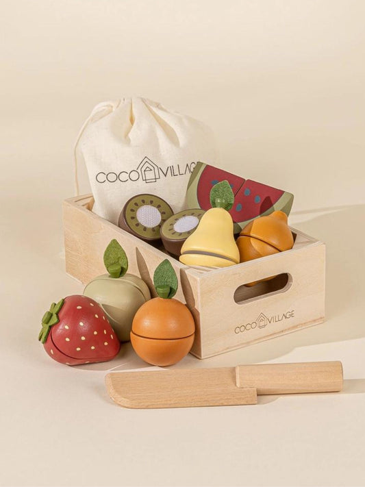 Wooden Fruits Playset