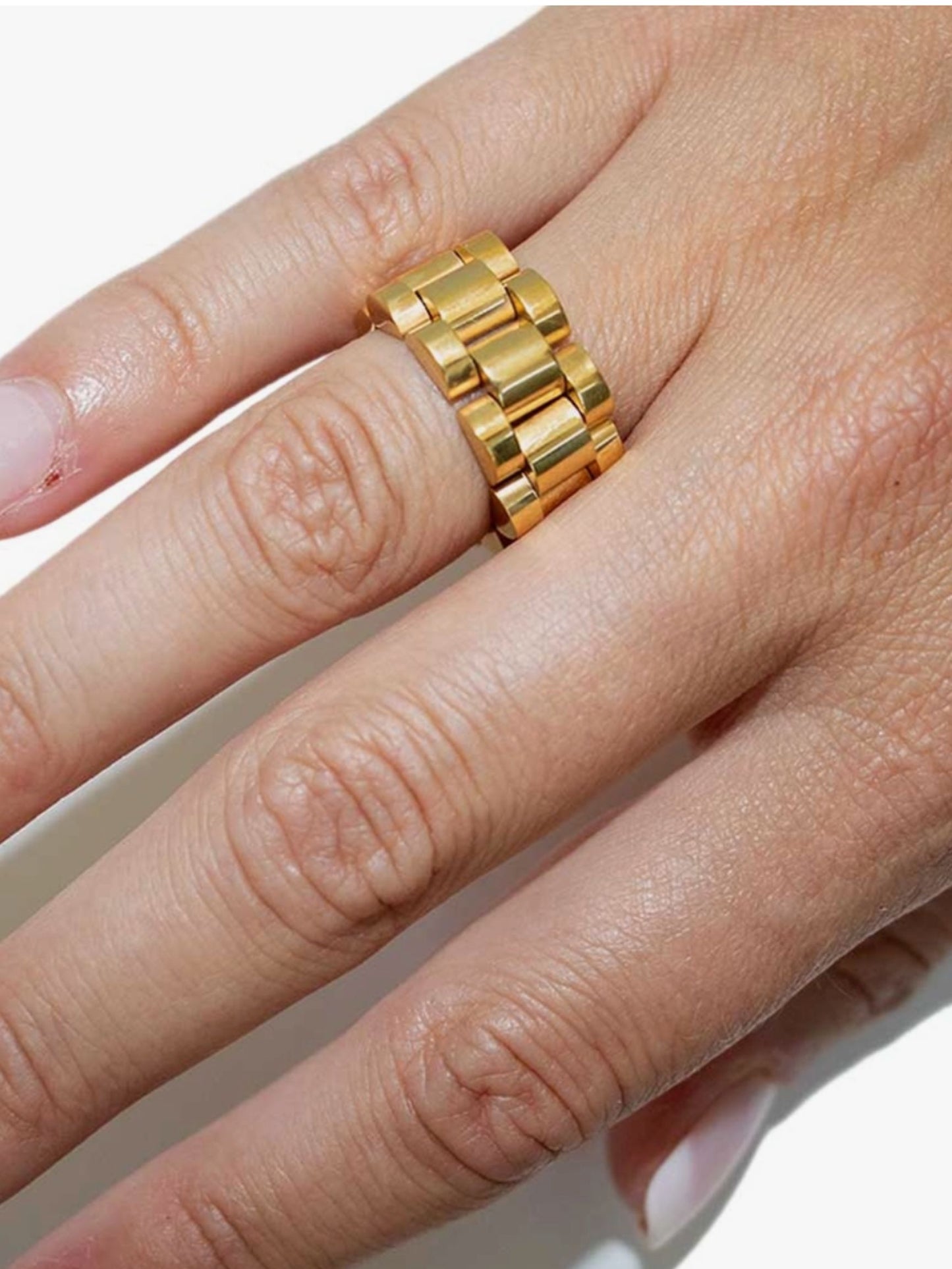 Watch Strap Ring - Gold