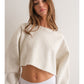 Kylie Crop Sweatshirt Top